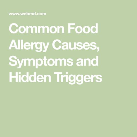 Common Food Allergy Causes, Symptoms and Hidden Triggers Food Allergy Symptoms, Common Food Allergies, Be Serious, Food Allergy, Allergy Symptoms, Food Allergies, Allergies, Health