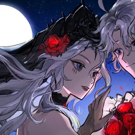 artist: zenitsu.. on douyin | #ada #emil #identityv Ada Emil, Pictures For Friends, Matching Friend, Flower Icons, Gothic Anime, Identity Art, Anime Monochrome, Anime Best Friends, Matching Profile Pictures