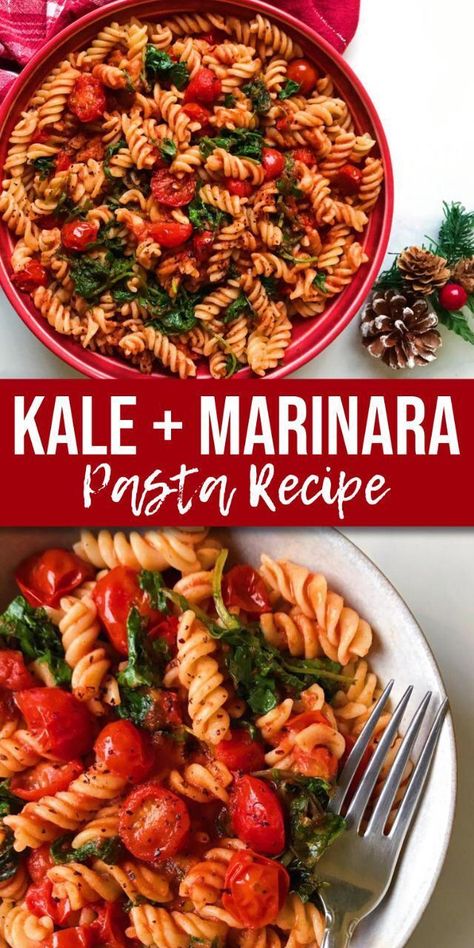 Holiday Pasta, Marinara Pasta, Pasta Marinara, Healthy Food Photography, Marinara Recipe, Kale Pasta, Pasta Varieties, Pasta Side Dishes, Cooked Pasta