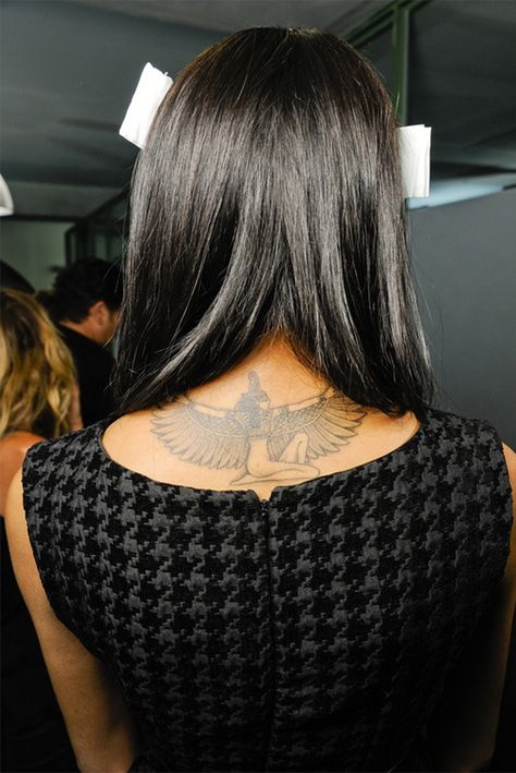 cool tat Tattoo Behind Neck, Back Of Neck Tattoo, Goddess Tattoo, Egyptian Tattoo, Badass Tattoos, Unique Tattoo, Skin Art, Love Tattoos, Neck Tattoo