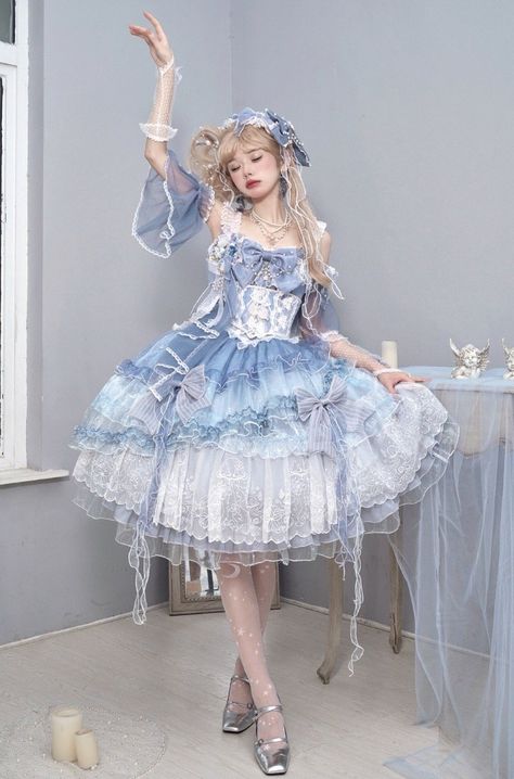 Red Maria 【-Jellyfish Sakurahime-】 Lolita Jumper Dress

◆ Shopping Link >>> https://lolitawardrobe.com/red-maria-jellyfish-sakurahime-lolita-jumper-dress_p7855.html
◆ Only 4 Days Left To Order!!! The Preorder Will Be Closed in 4 Days Later!!! Jelly Fish Outfits, Jellyfish Themed Outfit, Jellyfish Core Outfits, Princess Jellyfish Dress, Harajuku Style Ruffled Party Dress, Jellyfish Dress, Blue Harajuku Dress With Ruffles, 4 Days Left, Fish Dress