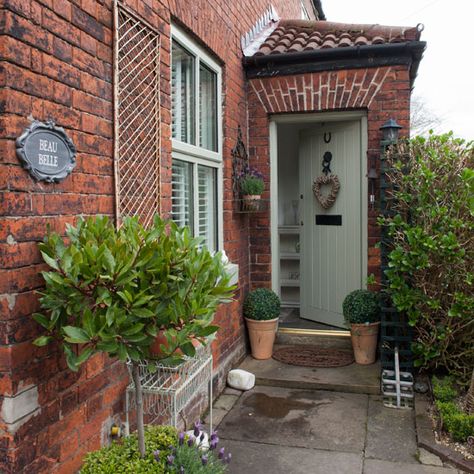 Exterior | Step inside a pretty French-inspired Victorian cottage in Cheshire | House tour | PHOTO GALLERY | 25 Beautiful Homes | Housetohome.co.uk Porch Extension, 25 Beautiful Homes, Cottage Front Doors, Cottage Exterior, Victorian Cottage, Country Interior, Dream Cottage, French Cottage, Porch Design