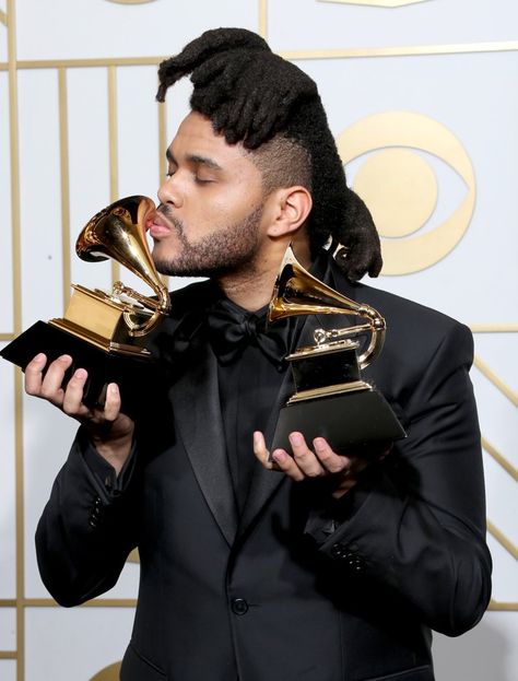 Pin for Later: 39 Grammys Moments You May Have Missed Pictured: The Weeknd The Weeknd Grammy, Weeknd Hair, The Weeknd 2016, Grammys 2015, Beauty Behind The Madness, Abel The Weeknd, Abel Makkonen, New Short Hairstyles, Abel Tesfaye