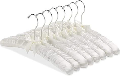 Whitmor 8PK Sat Blouse Hanger Wardrobe And Vanity, Reach In Closets, Hangers For Pants, Want Aesthetic, Lingerie Closet, Non Slip Hangers, Bridal Party Getting Ready, Apartment Hacks, Dream Bedroom Inspiration