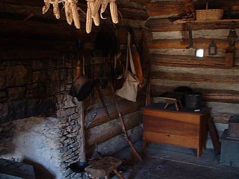 hearth Cabin Homes Interior, Cabin Photos, Indiana Dunes National Park, Primitive Bedroom, Old Cabins, Old Cabin, Log Cabin Interior, Indiana Dunes, Family Cabin