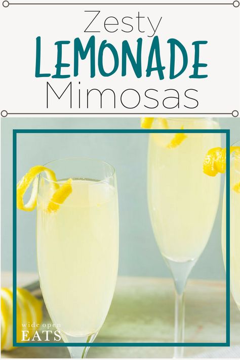 Lemonade Mimosa, Lemon Mimosa, Tasty Cocktails, Mimosa Recipe, Liquid Courage, Perfect Brunch, Brunch Cocktails, Mimosa Bar, Main Squeeze