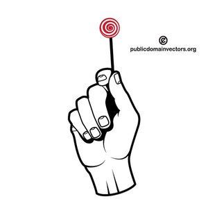 Hand with lollipop vector image public domain Free Clipart, Hand Holding, Recipe Images, Hand Illustration, Public Domain, Lollipop, Free Vector Images, Peace Gesture, Art Reference