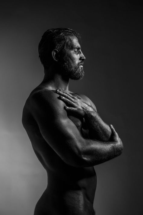 Roullet Frédéric (Frt Photo​) – Mallory Ammon • Dark Beauty Male Body Art, Human Photography, Shadow Photography, Beard Model, Art Of Man, Male Photography, Artist Models, Model Face, Shooting Photo