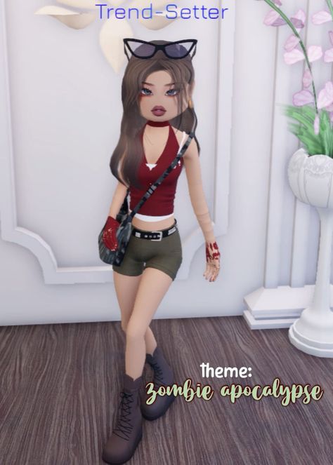 Zombie apocalypse 🧟‍♀️🩸- Dress to Impress outfit ♡ #dresstoimpress #dresstoimpressideas #outfits #dtiyschallenge #roblox #picnic\. Find out more here 👉 https://whispers-in-the-wind.com/ultimate-guide-dress-to-impress-for-every-occasion/?impress74 Zombie Theme Dti, Dress To Impress Roblox Game Zombie Apocalypse, Dystopian Outfits Dress To Impress, Dti Roblox Zombie Apocalypse Theme, Zombie Apocalypse Dress To Impress Ideas, Dress To Impress Outfits Roblox Game Theme Earthy Style, Di Zombie Apocalypse, Dti Outfits Zombie Apocalypse, Dress To Impress Outfits Zombie Apocalypse