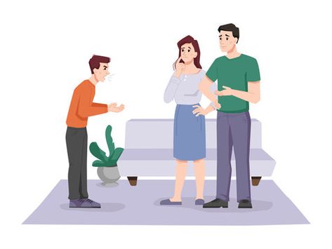 Teenager screaming at parents isolated caucasian teen, family conflict. Vector guy expresses emotion of anger on his mother and father in living room. Frustrated, scared or shocked aggressive son #AD , #SPONSORED, #conflict, #family, #Vector, #expresses, #guy Superhero Family, Family Vector, Breastfeeding Positions, Family Conflict, Woman Authors, Baby Illustration, Mother And Son, Parents Baby, Boho Wedding Decorations