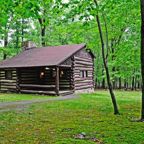 Cabins at Cacapon Resort - West Virginia State Parks - West Virginia State Parks Outside Grill, State Park Cabins, Tongue And Groove Walls, Resort Cabins, Civilian Conservation Corps, Small Log Cabin, Window In Shower, Family Cabin, Wood Frame Construction