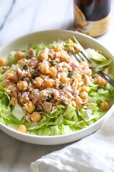 Tuna Salad With Capers, Salad With Capers, Lunch Quick, Best Tuna Salad Recipe, Chickpea Tuna Salad, Chickpea Tuna, What Is Healthy Food, Meal Prep Healthy, Tuna Salad Recipe