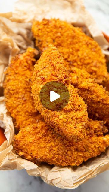 There truly is nothing a bag of Chilli Heatwave Doritos can’t do 😛 Enjoy!! Chris x  DORITO CHICKEN TENDERS | Serves 4  INGREDIENTS  ... | Instagram Dorito Fried Chicken, Doritos Chicken Tenders, Dorito Chicken Tenders, Doritos Chicken, Chicken Strip Recipes, Dorito Chicken, Chris Collins, Chicken Tender, Oven Fried Chicken