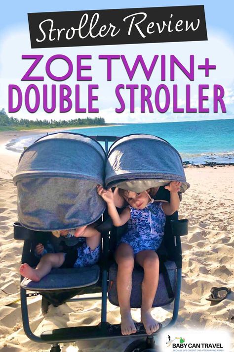 Read what makes the Zoe Twin+ double stroller ideal for travel! Hint, it's lightweight, has an easy fold and the canopies are huge! Read more about the Zoe Twin+ double stroller! Best Twin Strollers, Strollers For Twins, Best Stroller, Baby Jogger City Select, Tandem Stroller, Convertible Stroller, Twin Strollers, Stroller Reviews, Double Stroller