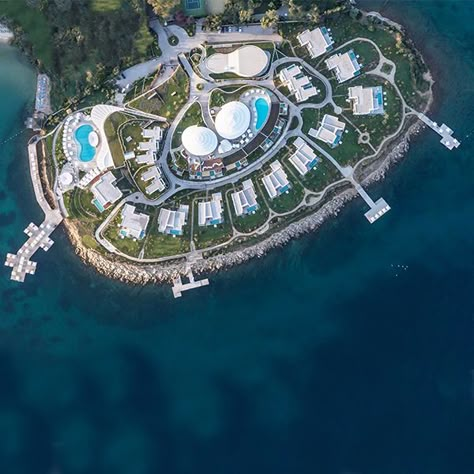 GOKHAN AVCIOGLU &GAD - Nikki Beach Resort & Spa Bodrum Hotel Sunset, Resort Plan, Resort Architecture, Nikki Beach, Resort Design, Tropical Resort, Spa Resort, Holiday Village, Seven Wonders