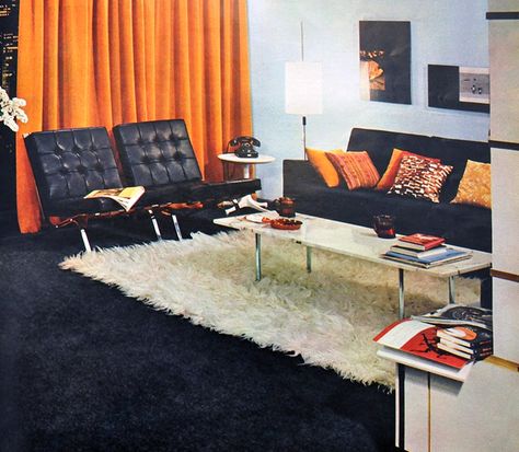 60s Interior Design Retro, 60s Interior Design, 60s Living Room, 1960s Interior Design, 1960s Living Room, Vintage Living Room Design, Interior Curtains, 1960s Interior, 60s Interior