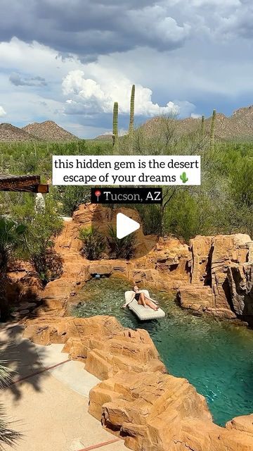 Jessica Kesti | 📍Arizona | Hiking + Adventures on Instagram: "✨SHARE this with someone who needs a dreamy desert getaway! 

📍@jthtucson is located just outside of Saguaro National Park near Tucson, AZ. situated on 38 acres, this desert oasis is like something out of a dream. 

every inch of @jthtucson is stunning. from the canyon style pool, gorgeous outdoor spaces, to the private walking trails, abundant wildlife and beautifully styled suites, you’re bound to have a wonderful experience.

whether you’re looking for a couples retreat, family or friend gathering (you can rent the entire Inn) or a solo trip, it’s the perfect place to reflect, reset and immerse yourself in the beauty of the Sonoran Desert. plus the sunsets are some of the most spectacular you’ll ever see!

would you stay he Best Hikes In Arizona, Desert Getaway, Friend Gathering, Fountain Hills Arizona, Sunset In Arizona, Travel Arizona, Couples Retreat, Superstition Mountains Arizona, Saguaro National Park