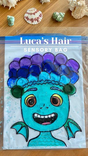 Disney Preschool Activities, Sensory Activities For Preschoolers, Disney Activities, Water Kids, Sensory Bag, Waldorf Homeschool, Ziploc Bag, Pipe Cleaners, Crafty Moms