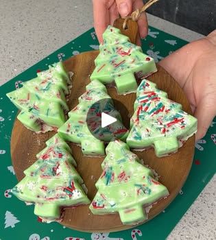 98K views · 2K reactions | Make these for the holiday! | Make these for the holiday!

Shauna M makes deliciously sweet Christmas tree cake pops!

This original video was produced by Shauna M and Network Media LLC. | By Shaunas Kitchen | Today we are going to make
really easy Christmas desserts starting with our Christmas
tree molds, some sprinkles right on in the bottom. Use
some melted white chocolate and dye it green and then coat your
entire silicone pan. For this I'm using red velvet cake
because Christmas colors, green chocolate, red cake. It just
works out so perfectly. For this delicious cake pop mix
that we are going to place directly into those silicone
molds as much as you can fit in there any remaining chocolate
we're going to use to place directly on the backs and seal
everythi Silicone Mold Desserts, Christmas Tree Cake Pops, Tree Cake Pops, Silicone Molds Recipes, Sweet Christmas Tree, Easy Christmas Desserts, Christmas Food Crafts, Mini Christmas Cakes, Christmas Tree Food