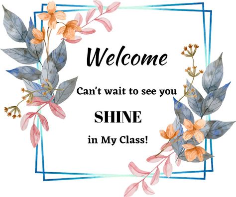 Welcome Card, Welcome tag, diary tag, New class, from Teacher, for students Name Idea, Cards For Students, Welcome Card, Teacher Cards, My Class, Class Activities, New Class, English Class, New Students