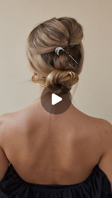 LELET NY on Instagram: "Serving up a French Pin 📌 hair tutorial. French pins are not only a great pragmatic hair accessories, keeping hair securely up and out of your face, they also look super chic when styled right✨👌🏻" French Hair Pins, French Pins, French Pin, Lelet Ny, Pin Hair, Long Layered Haircuts, Very Short Hair, Long Layers, French Braid