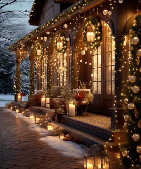 Do you miss seeing Christmas lights everywhere? I know I do....❄️☃️🎅🎄 ❄️ Follow me for more @hollyjollypumpkinpatch ❄️ #christmas #merrychristmas #christmastree #christmastime #christmaseve #merrychristmas  #christmasiscoming #christmasgift #christmasdecorations #christmasgifts #christmasspirit  #christmascountdown  #cozy #love #family  #itsbeginningtolookalotlikechristmas #cozychristmas #ilovechristmas #christmasvibes #christmas2024 #holidayseason #christmasseason #christmaslights #beau... Christmas Outdoor Aesthetic, Cottage Christmas Lights, Christmas Lights Outside Porch, Cosy Christmas Decor, Yule Decor, Exterior Christmas Lights, Cozy Christmas Living Room, Aesthetic Styles, Days Till Christmas