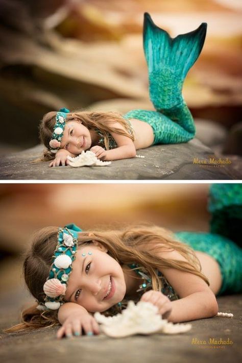 Mermaid Photoshoot Kids, Little Mermaid Photoshoot, Mermaid Shoot, Mermaid Photo Shoot, Mermaid Photoshoot, Mermaid Pose, Mermaid Photography, Beach Photo Session, Mermaid Kids