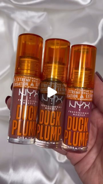 The Beauty Radar on Instagram: "New @nyxcosmetics Duck Plump high pigment lip glosses - these are intense - (they’re powdered by spicy ginger) - they have a burning sensation when you apply them, to plump the lips - there are 16 shades in the line, I ordered these shades, which is your fav? #lipgloss #nyxcosmetics #glossylip #plumplips #newmakeup" Nyx Duck Plump, Duck Plump, Pigmented Lips, Maybelline Makeup, First Crush, Lip Glosses, Glossy Lips, Nyx Cosmetics, Lip Plumper