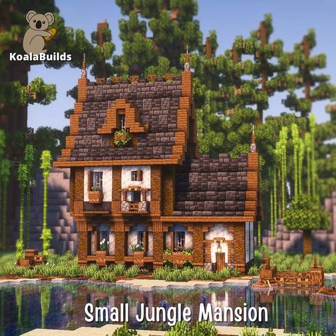 Minecraft Windows Design Cottage, Minecraft House With Mine Entrance, Raised Minecraft House, Medieval Well Minecraft, Tudor Style Minecraft House, Cute Minecraft Houses No Mods, Medieval Bank Minecraft, Small Midevil Minecraft Houses, Minecraft Houses 2 Players