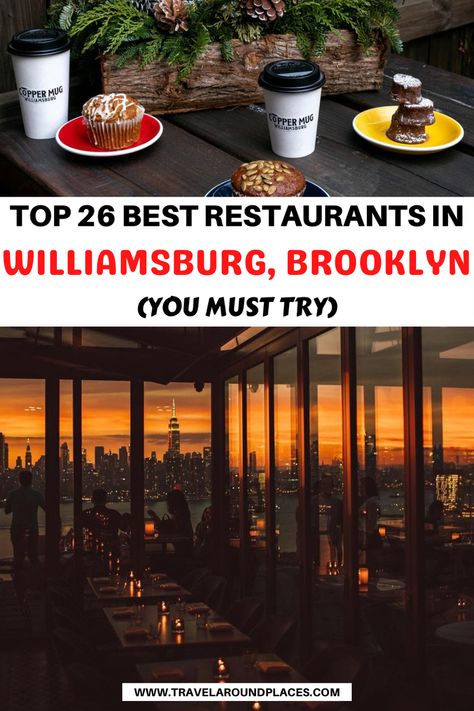 Things To Do In Williamsburg Brooklyn, Williamsburg Brooklyn Restaurants, Williamsburg Restaurants, Williamsburg New York, Williamsburg Nyc, Fun Restaurants In Nyc, Lunch Places, The Four Horsemen, Williamsburg Bridge