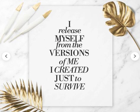 I Release Myself From The Versions of Me I Created Just to Survive - Custom affirmational quote by CasuallyLuxe, based on Things Are Always Working Out for Me Etsy printable affirmation by CasuallyLuxe I Release Myself From The Versions, Gradient Art, Aura Gradient, Abstract Posters, I Release, Abstract Poster, Abraham Hicks, Etsy Printables, Work On Yourself