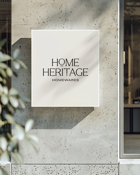 Visual Identity design for Home Heritage, a homewares brand brief by: @briefclub 🤍 At Designs by Gabi, we create bespoke, delightful, memorable visual identity designs that truly represent your business values and connect with high-end customers. If you're ready to LEVEL UP inquiry from the link in bio! Let's create a brand identity you'll be proud of! . . . . . . #homeware #homewares #homewarestore #homedecoration #logodesigninspiration #ceramicart #interiordesignlogo #homedecorcommuni... Brand Signage Design, Aesthic Quotes, Send Me A Sign, Brand Brief, High End Branding, Boutique Business Cards, Business Values, Luxury Real Estate Marketing, Instagram Visual