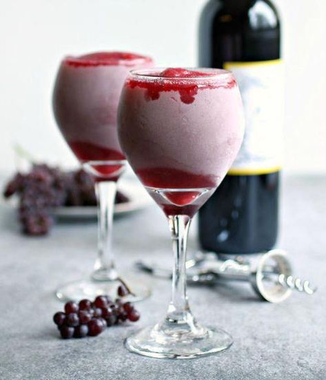 Wine Cooler  #GoodWine Lemonade Beyonce, Wine Slushie Recipe, Wine Slush, Wine Slushies, Strawberry Cocktails, Wine Slushie, Slushie Recipe, Cheap Wine, A Bottle Of Wine