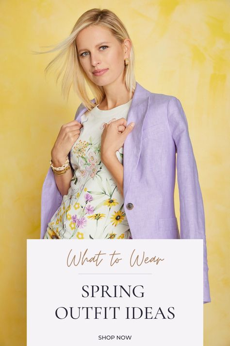 Spring it on! Shop Talbots NEW spring arrivals now! Talbots Outfits, Spring Outfit Ideas, Spring Blouses, Shop Pants, Hello Spring, Spring Collection, Spring Outfit, Purple Color, Color Purple