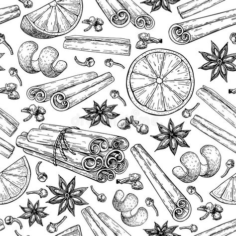 Holiday Cider, Anise Star, Wine Ingredients, Xmas Drinks, Dickson Tennessee, Orange Clove, Star Anise, Mulled Wine, Digital Print Fabric