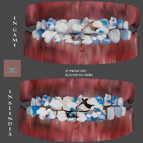 Sims 4 Gold Teeth, Sims 4 Grills Teeth Cc, Sims 4 Grillz Teeth Cc, Grillz Teeth, Clothes Cc, Grills Teeth, Gold Teeth, Sims4 Cc, Diamond Chain