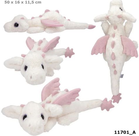 Plush Oc, Dragon Teddy, Fluffy Dragon, Plush Aesthetic, Winter Dragon, Mini Plushies, Dragon Plushie, Plush Dragon, Pink Clothes