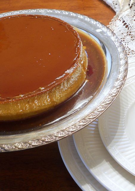 Caramel Pumpkin Latte Flan: The Most Interesting Flan in the World! 8D Flan Dessert, Caramel Flan, Caramel Pumpkin, Cuban Dishes, Pumpkin Eater, Happy Harvest, Flan Recipe, Pumpkin Caramel, Caramel Latte