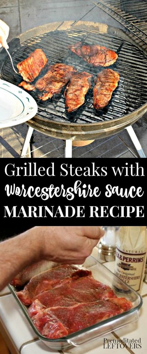 Steak Marinade For Grilling, Easy Steak Marinade Recipes, Summer Dinner Recipes Grill, Steak Marinade Easy, Grilled Steaks, Grilled Beef Recipes, Steak Marinade Recipes, Meat Marinade, Homemade Sauce Recipes