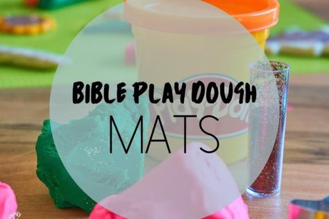 Playdough Station, Sunday School Stories, Sunday School Snacks, Play Dough Crafts, Play Doh Activities, School Post, Play Dough Mats, Dough Ideas, Dough Mats