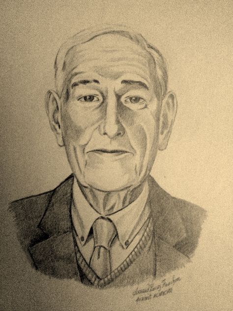 "Grandfather in 1980" / Pencil on paper Comic Drawing, Pencil On Paper, Art Painting, Sketch, Pencil, Male Sketch, Comics, Drawings, Art