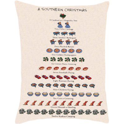 Peking Handicraft Southern Christmas Lumbar Pillow Primitive Christmas Trees, Christmas Presents Ideas, Know Your Place, Ocean Home Decor, Texas Christmas, Southern Christmas, Beach Ornaments, Presents Ideas, Christmas Gifting