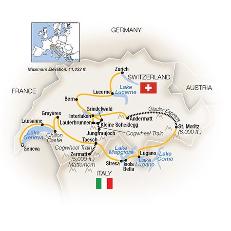 Escorted Tours of Switzerland | Tauck Tauck Tours, Trip To Switzerland, Switzerland Tour, Andermatt, Interlaken, St Moritz, Europe Tours, Switzerland Travel, Lake Geneva