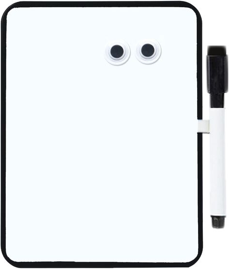 Magnetic Dry Erase Board for School Locker, 6" x 8", Black Framed with Marker and 2 Magnets - Small Whiteboard for Classroom, Home, Office, Travel Mini Whiteboard, Small Whiteboard, Magnetic Dry Erase Board, School Locker, Gym Lockers, Kitchen Fridges, School Lockers, Magnetic White Board, Office Travel