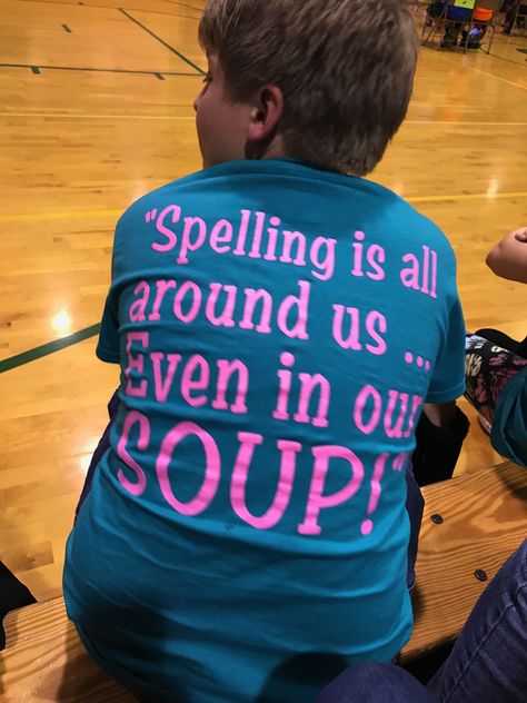 Coco Rosales, a fifth grade student at Riverside Intermediate School, designed this cool t-shirt for our Spell Bowl team this year. Hats off to Coco! #PCSCweCARE Spell Bowl Team Shirts, Spell Bowl, School Programs, Fifth Grade, Team Shirts, Cool T Shirts, This Year, Coco, Shirt Designs