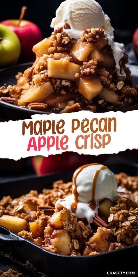 Maple Pecan Apple Crisp, Recipes For Honey Crisp Apples, Maple Walnut Apple Crisp, Recipe With Honey Crisp Apples, Pecan Apple Crisp, Butterscotch Apple Crisp, Maple Apple Crisp, Honey Crisp Apple Crisp, Macoun Apple Recipes