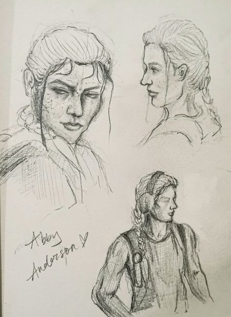 sketches of abby anderson's side profiles and more Abby Anderson, Sketch, Art