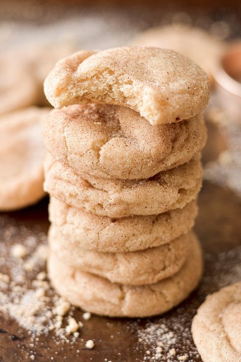 This high altitude recipe makes the BEST snickerdoodles that are soft, chewy and thick. They're coated in cinnamon and sugar for the perfect crunch, and so soft and tender inside. This is must make snickerdoodle cookie recipe! High Altitude Snickerdoodles, Thick Chewy Snickerdoodle Cookies, Thick And Chewy Snickerdoodle Cookies, Soft And Chewy Snickerdoodles, High Altitude Sugar Cookies, High Altitude Cookies, Thick Snickerdoodle Cookies, Thick Sugar Cookies, Soft And Chewy Snickerdoodle Cookies