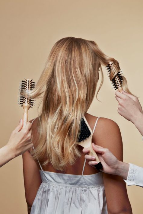 From easy blow-drying to gentle detangling and scalp stimulation, our brush collection is here to keep your hair looking its absolute best all year round! Hair Styling Photography, Brushing Hair Aesthetic, Hair Product Photography, Blow Drying Hair, Hair Dye Brush, Wash Hair, Hair Photography, Beauty Marketing, Premium Skincare