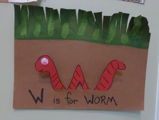 Halfway Homeschooling: W - Learning the Alphabet - Hiding Worm Craft, Science Lesson, Color Mixing Worm Craft, Letter W Crafts, Letter W Activities, Worm Crafts, Craft Themes, Preschool Letter Crafts, Abc Crafts, Alphabet Letter Crafts, Letter Craft